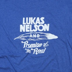 Lukas Nelson & Promise Of The Real New Merch Feather Heather Royal T-Shirt