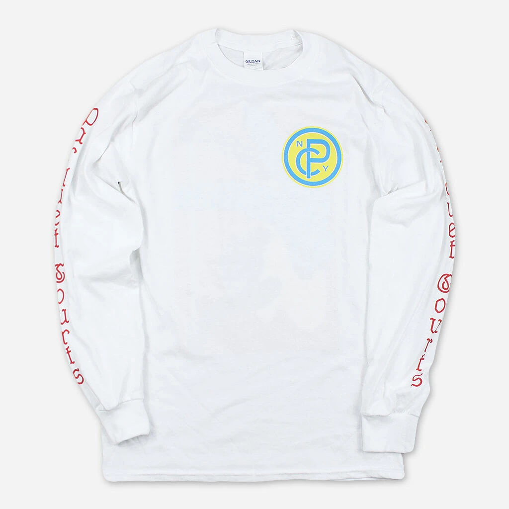 Parquet Courts New Merch Showtime White Long Sleeve T-Shirt 2 Parquet Courts New Merch Showtime White Long Sleeve T-Shirt