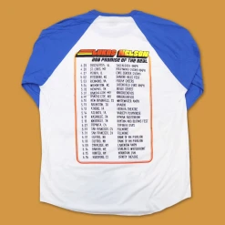 Lukas Nelson & Promise Of The Real 2019 Tour Bus Ship Blue Raglan T-Shirt New Merch