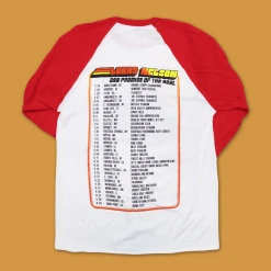 Lukas Nelson & Promise Of The Real 2019 Tour Bus Ship Red Raglan T-Shirt New Merch