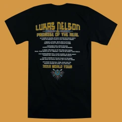 Lukas Nelson & Promise Of The Real World Tour 2018 Black T-Shirt