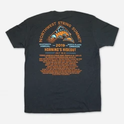 Northwest String Summit Salmon Charcoal T-Shirt New Merch