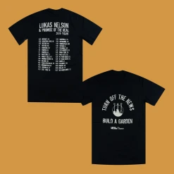 Lukas Nelson & Promise Of The Real New Merch Turn Off The News 2019 Tour T-Shirt