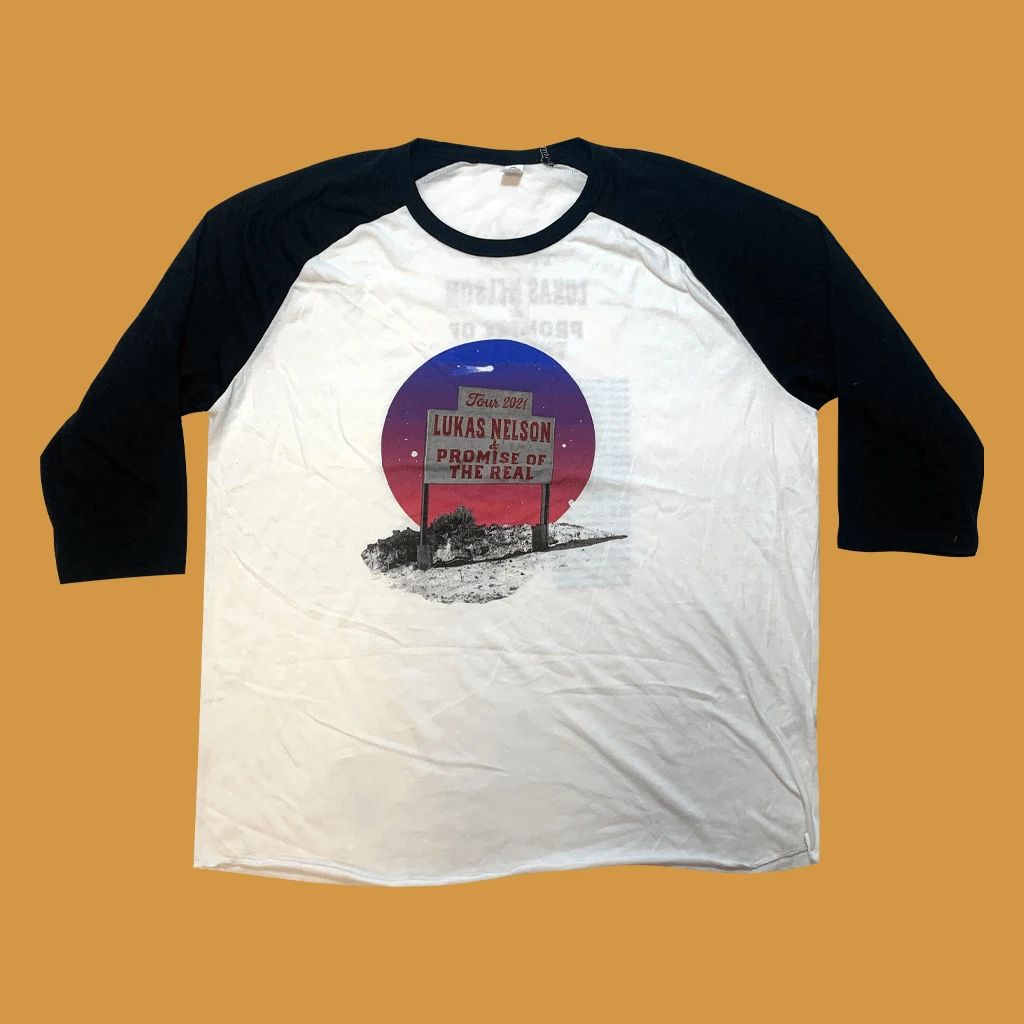Lukas Nelson & Promise Of The Real New Merch 2021 Tour Baseball T-Shirt 3 Lukas Nelson & Promise Of The Real New Merch 2021 Tour Baseball T-Shirt