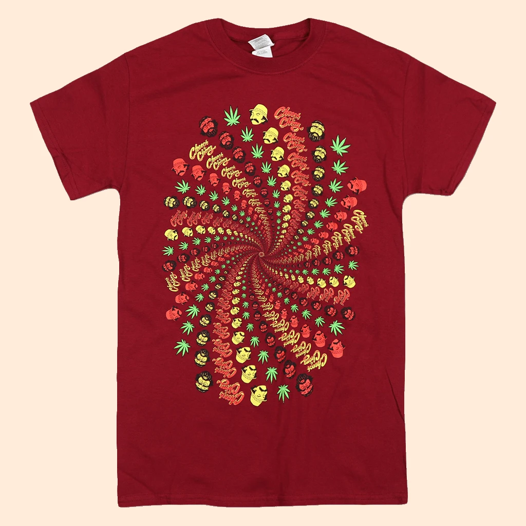 Homies In Dreamland By Cheech And Chong Spiral Red T-Shirt New Merch 2 Homies In Dreamland By Cheech And Chong Spiral Red T-Shirt New Merch