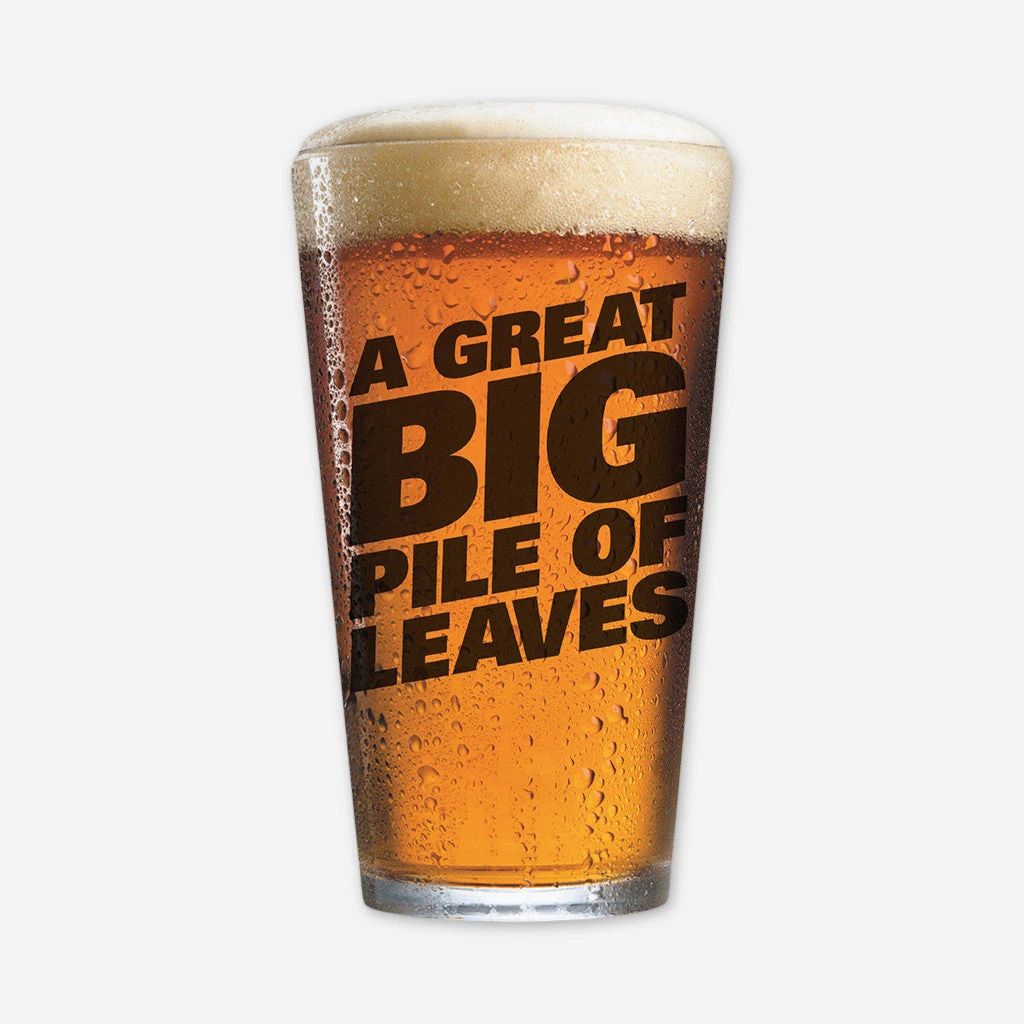 A Great Big Pile Of Leaves Big Logo Pint Glass New Merch 1 A Great Big Pile Of Leaves Big Logo Pint Glass New Merch