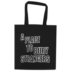 A Place To Bury Strangers Classic Logo Black Tote Bag New Merch