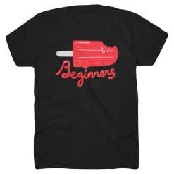 BEGINNERS New Merch Popsicle Black T-Shirt