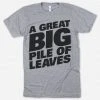 A Great Big Pile Of Leaves New Merch Big Logo Athlethic Grey Tri-Blend