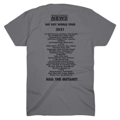 Weekly World News Bat Boy Tour 2021 Charcoal T-Shirt New Merch 6 Weekly World News Bat Boy Tour 2021 Charcoal T-Shirt New Merch