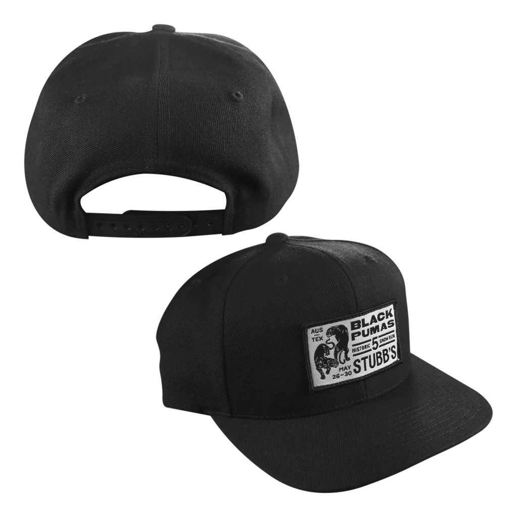 Black Pumas Stubbs Historic Patch Hat 1 Black Pumas Stubbs Historic Patch Hat
