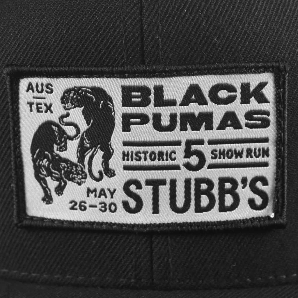 Black Pumas Stubbs Historic Patch Hat 2 Black Pumas Stubbs Historic Patch Hat