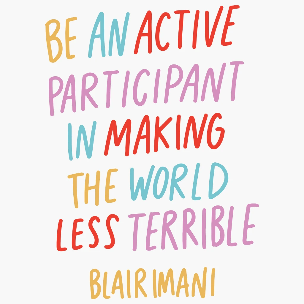 Blair Imani Be An Active White Long Sleeve New Merch 2 Blair Imani Be An Active White Long Sleeve New Merch