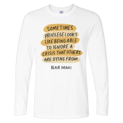 Blair Imani Sometimes White Long Sleeve New Merch