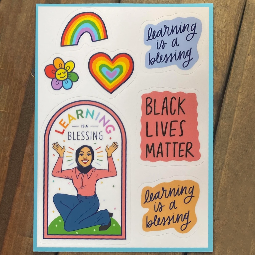 New Merch Blair Imani Sticker Sheet Set 4 New Merch Blair Imani Sticker Sheet Set