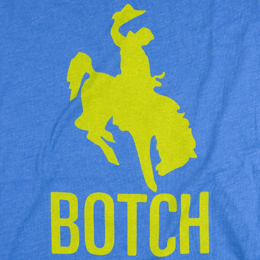 Botch New Merch Cowboy Blue Tri-Blend T-Shirt (Yellow Ink) 2 Botch New Merch Cowboy Blue Tri-Blend T-Shirt (Yellow Ink)