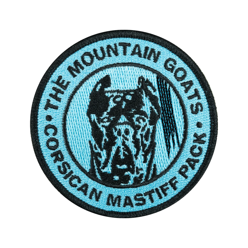 The Mountain Goats New Merch Mastiff Patch 3 The Mountain Goats New Merch Mastiff Patch