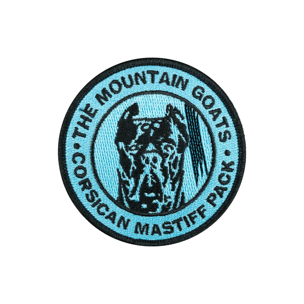 The Mountain Goats New Merch Mastiff Patch 5 The Mountain Goats New Merch Mastiff Patch