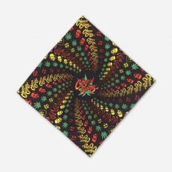 Cheech And Chong Rasta Spiral 3D Bandana New Merch