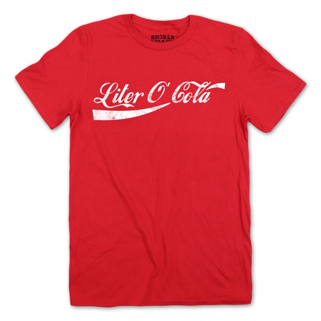Broken Lizard Liter O' Cola Red T-Shirt 1 Broken Lizard Liter O' Cola Red T-Shirt
