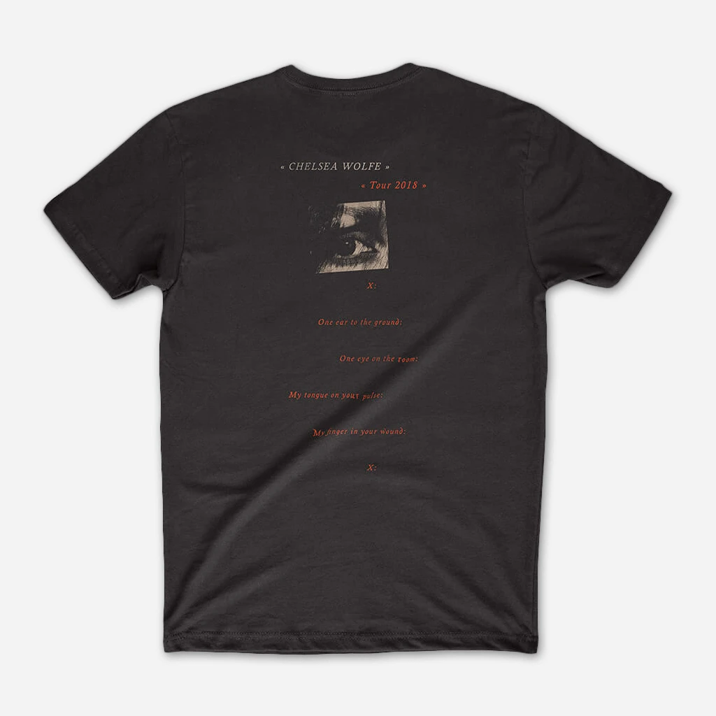 Chelsea Wolfe (CW) New Merch Kraw Eye Object Tour Edition Black T-Shirt 3 Chelsea Wolfe (CW) New Merch Kraw Eye Object Tour Edition Black T-Shirt