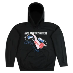 Amyl And The Sniffers Slidey Face Black Pullover Hoodie New Merch