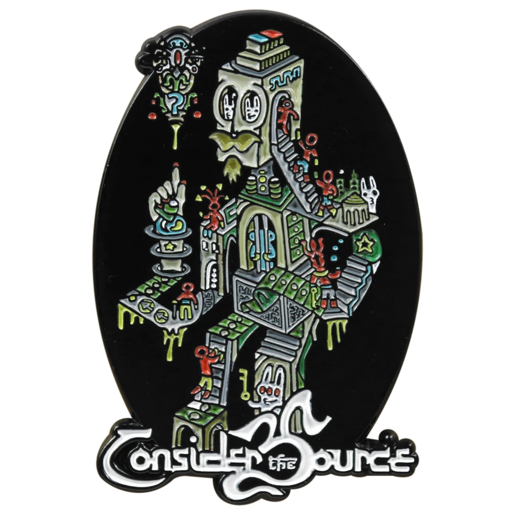 Consider The Source Box Stair Mustache Man Pin New Merch 2 Consider The Source Box Stair Mustache Man Pin New Merch