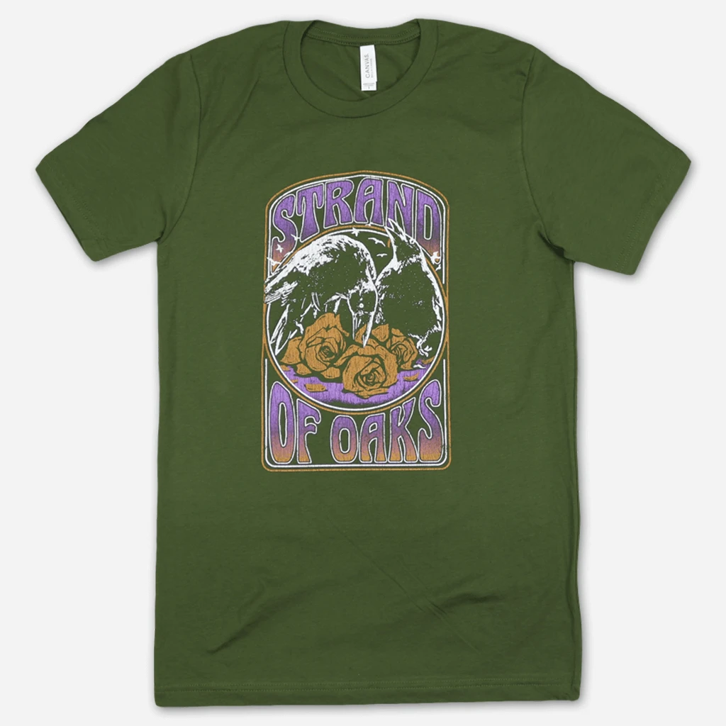 Strand Of Oaks Crows Olive T-Shirt 1 Strand Of Oaks Crows Olive T-Shirt