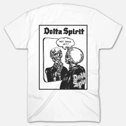 Delta Spirit Not Dead Yet White T-Shirt New Merch 6 Delta Spirit Not Dead Yet White T-Shirt New Merch