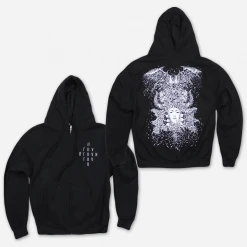 Deafheaven 2018 Black Hooded Zip Sweatshirt