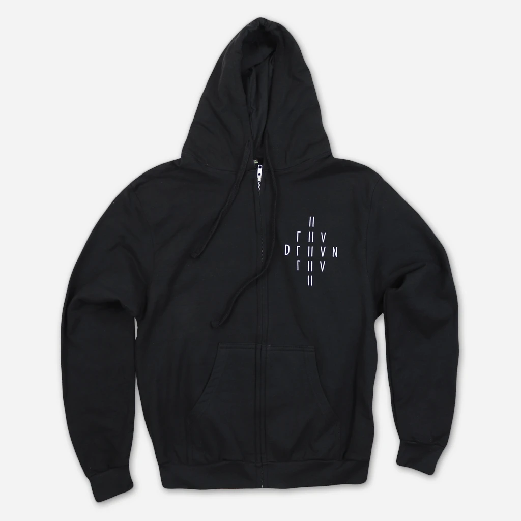 Deafheaven 2018 Black Hooded Zip Sweatshirt 2 Deafheaven 2018 Black Hooded Zip Sweatshirt