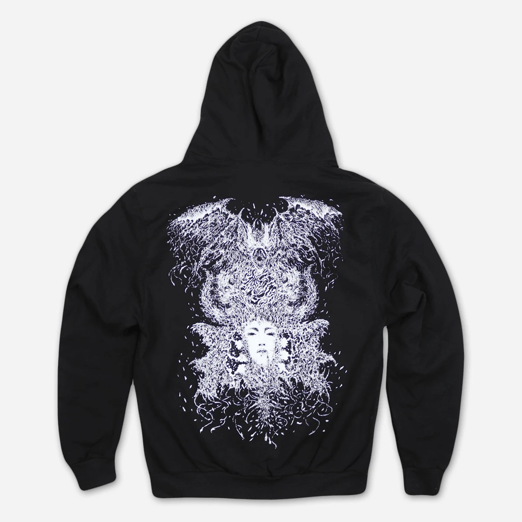 Deafheaven 2018 Black Hooded Zip Sweatshirt 3 Deafheaven 2018 Black Hooded Zip Sweatshirt