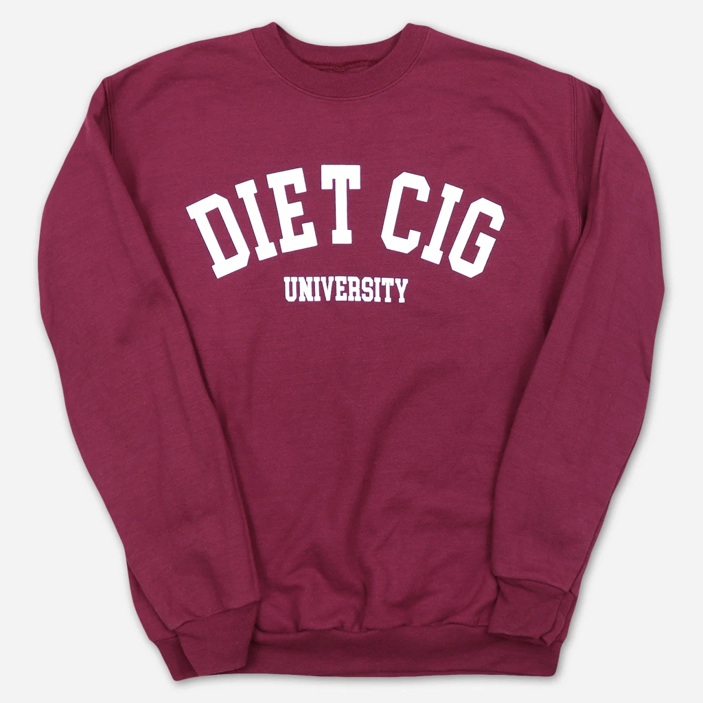 Diet Cig Ivy League Maroon Pullover Sweatshirt 1 Diet Cig Ivy League Maroon Pullover Sweatshirt