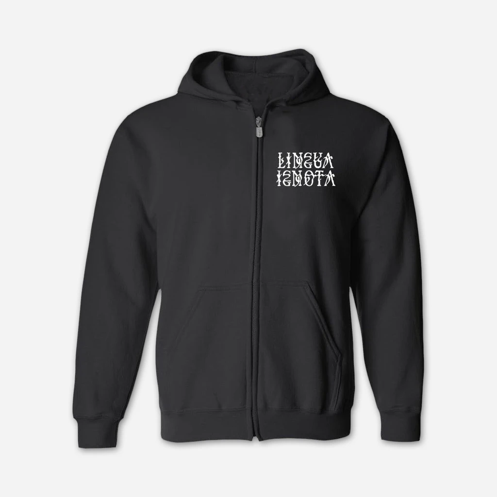 Lingua Ignota Disease Of Men Black Zip Up Hoodie New Merch 2 Lingua Ignota Disease Of Men Black Zip Up Hoodie New Merch