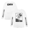 DIIV Deceiver Horsehead Long Sleeve White T-Shirt New Merch