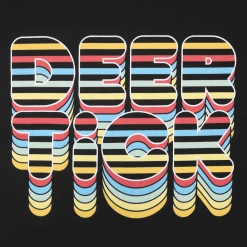 Deer Tick Rainbow Black T-Shirt