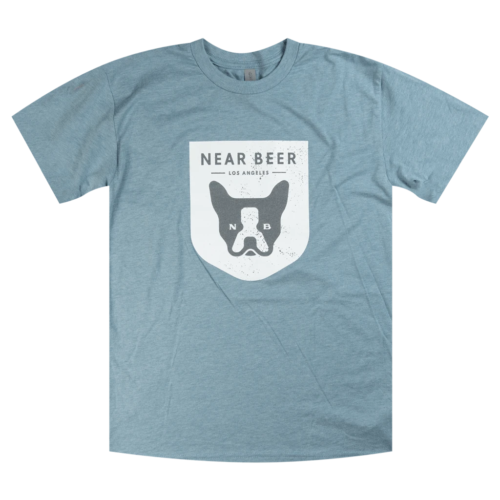 NEAR BEER Dog Face Stonewash Denim T-Shirt 1 NEAR BEER Dog Face Stonewash Denim T-Shirt