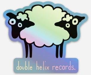 Double Helix Records Double Helix Holographic Sticker New Merch 1 Double Helix Records Double Helix Holographic Sticker New Merch