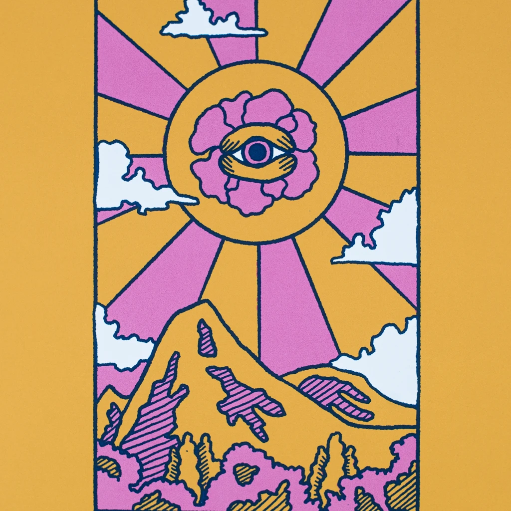 Rose City Band New Merch Mind's Eye - Limited Edition Screen Printed Poster 2 Rose City Band New Merch Mind's Eye - Limited Edition Screen Printed Poster