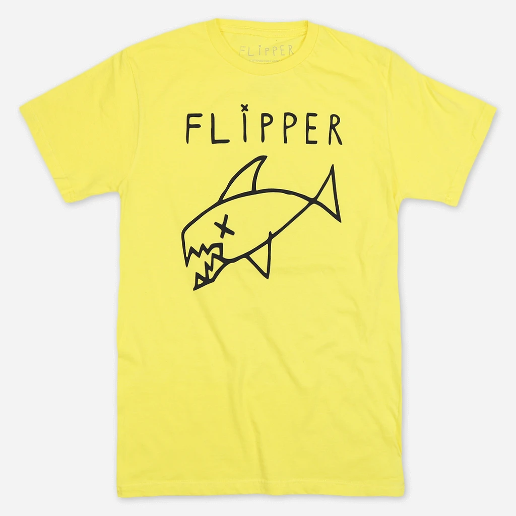 Flipper Classic Long Fish Yellow T-Shirt 1 Flipper Classic Long Fish Yellow T-Shirt