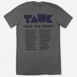 TAUK New Merch Feed The Beast Tour Heather Grey T-Shirt