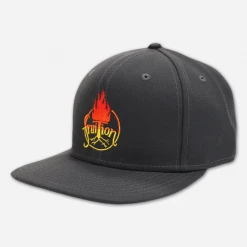 Fruition Fire Dark Grey Snapback Hat New Merch