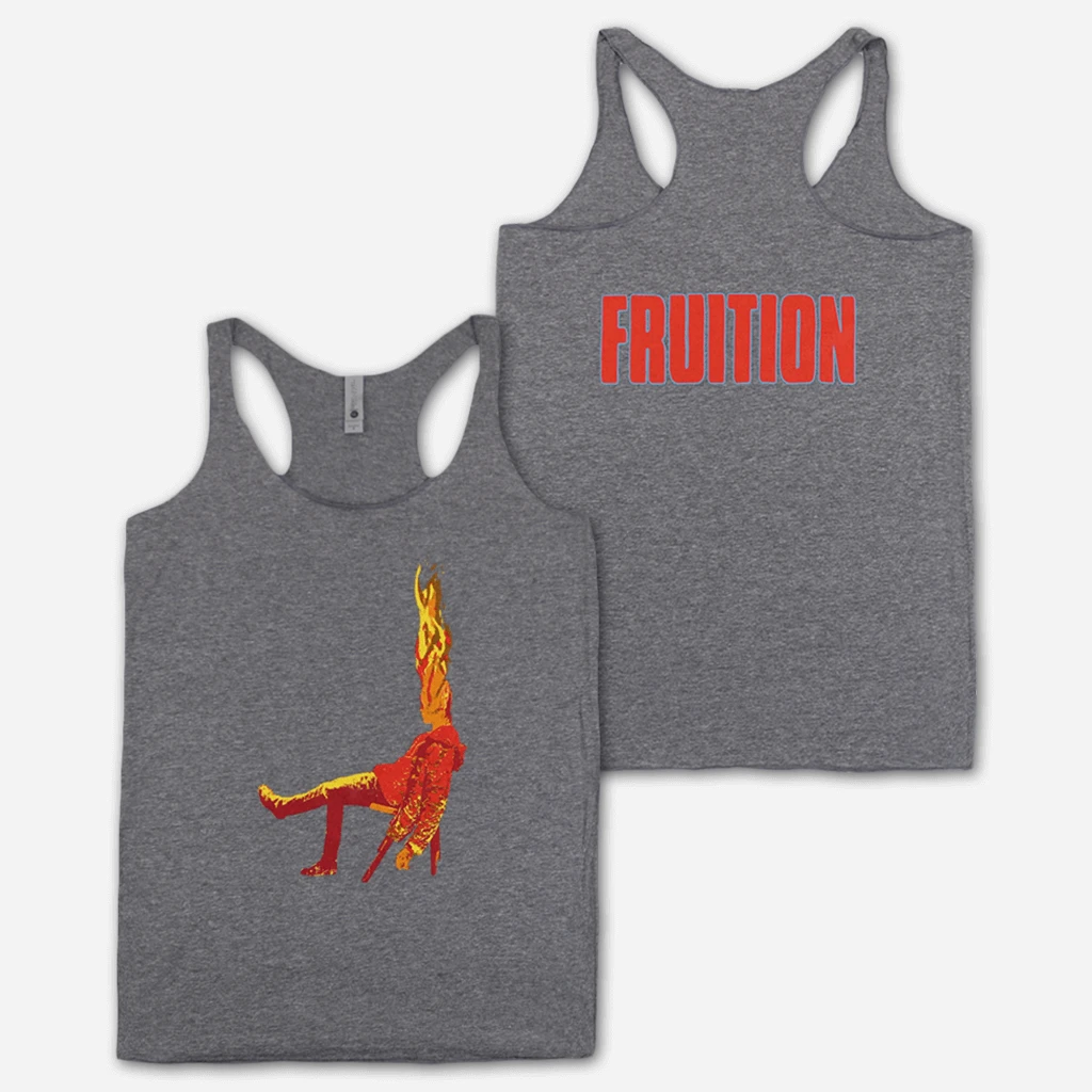 Fruition New Merch Flaming Man Women’s Grey Triblend Tank Top 1 Fruition New Merch Flaming Man Women’s Grey Triblend Tank Top