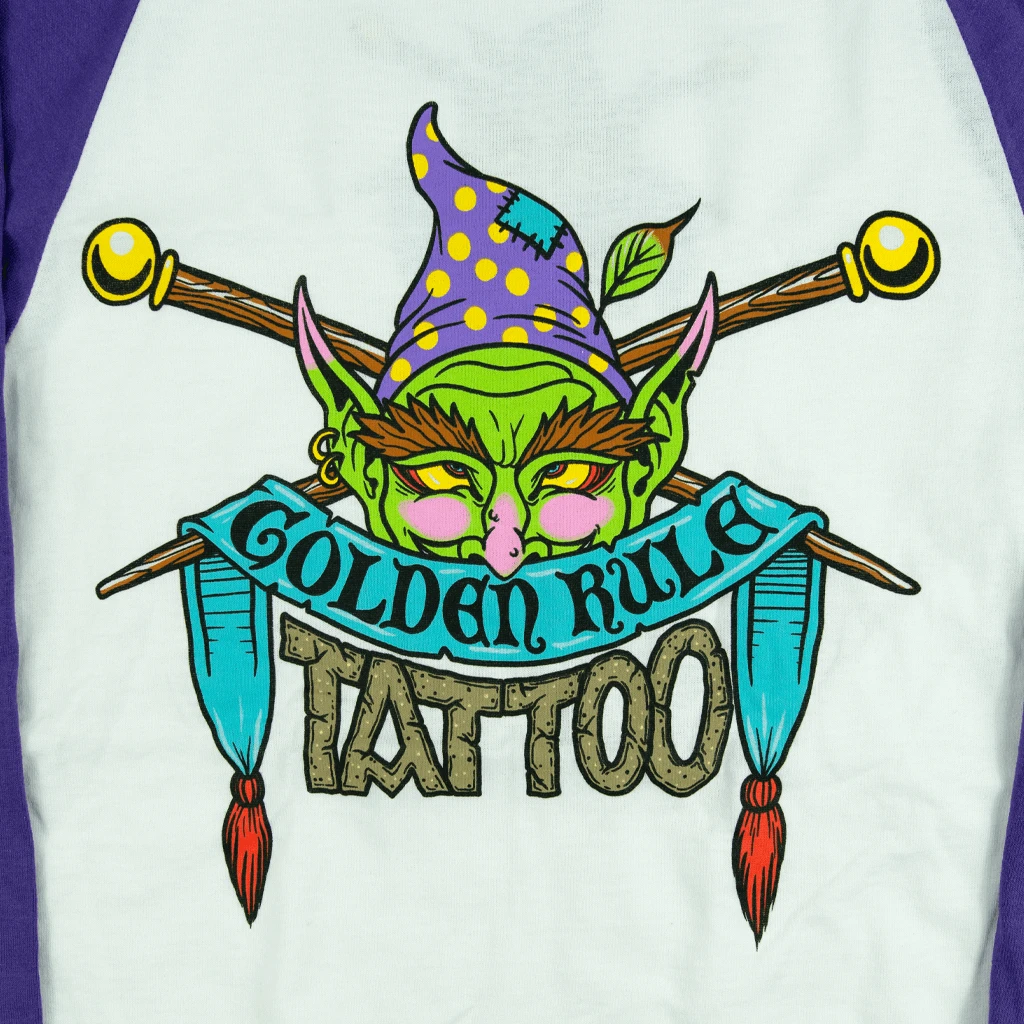 Golden Rule Tattoo New Merch Goblin Rule Tattoo Baseball T-Shirt 3 Golden Rule Tattoo New Merch Goblin Rule Tattoo Baseball T-Shirt