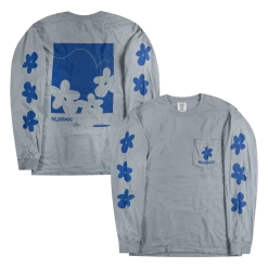 Wilderado Flower Granite Long Sleeve Pocket T-Shirt
