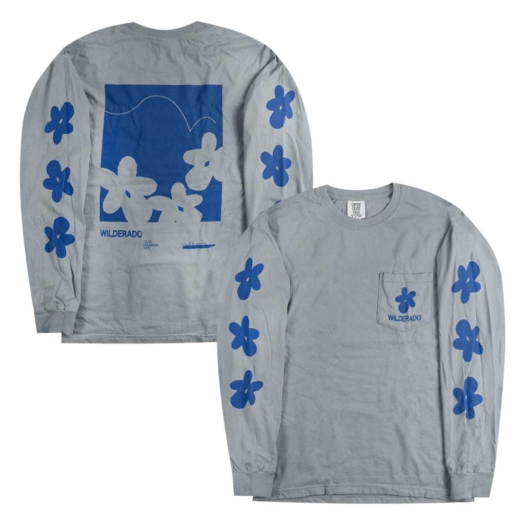 Wilderado Flower Granite Long Sleeve Pocket T-Shirt 1 Wilderado Flower Granite Long Sleeve Pocket T-Shirt
