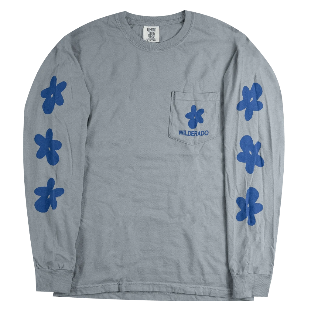 Wilderado Flower Granite Long Sleeve Pocket T-Shirt 2 Wilderado Flower Granite Long Sleeve Pocket T-Shirt