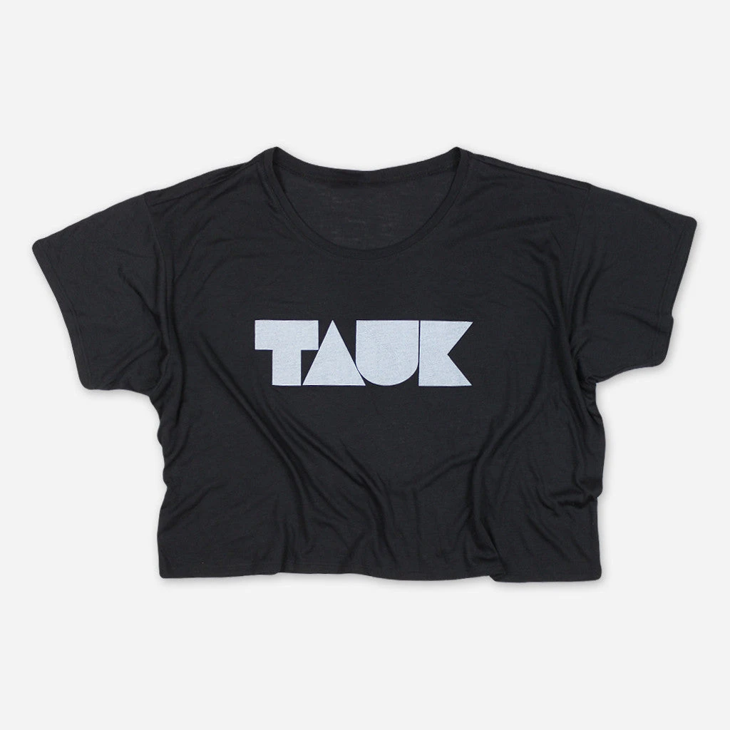 TAUK New Merch Headroom Logo Womens Black Crop Top 1 TAUK New Merch Headroom Logo Womens Black Crop Top