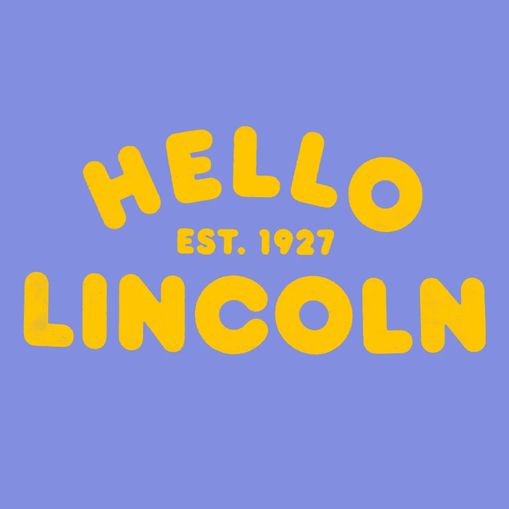 Hello Merch Hello Lincoln Periwinkle T-Shirt 2 Hello Merch Hello Lincoln Periwinkle T-Shirt