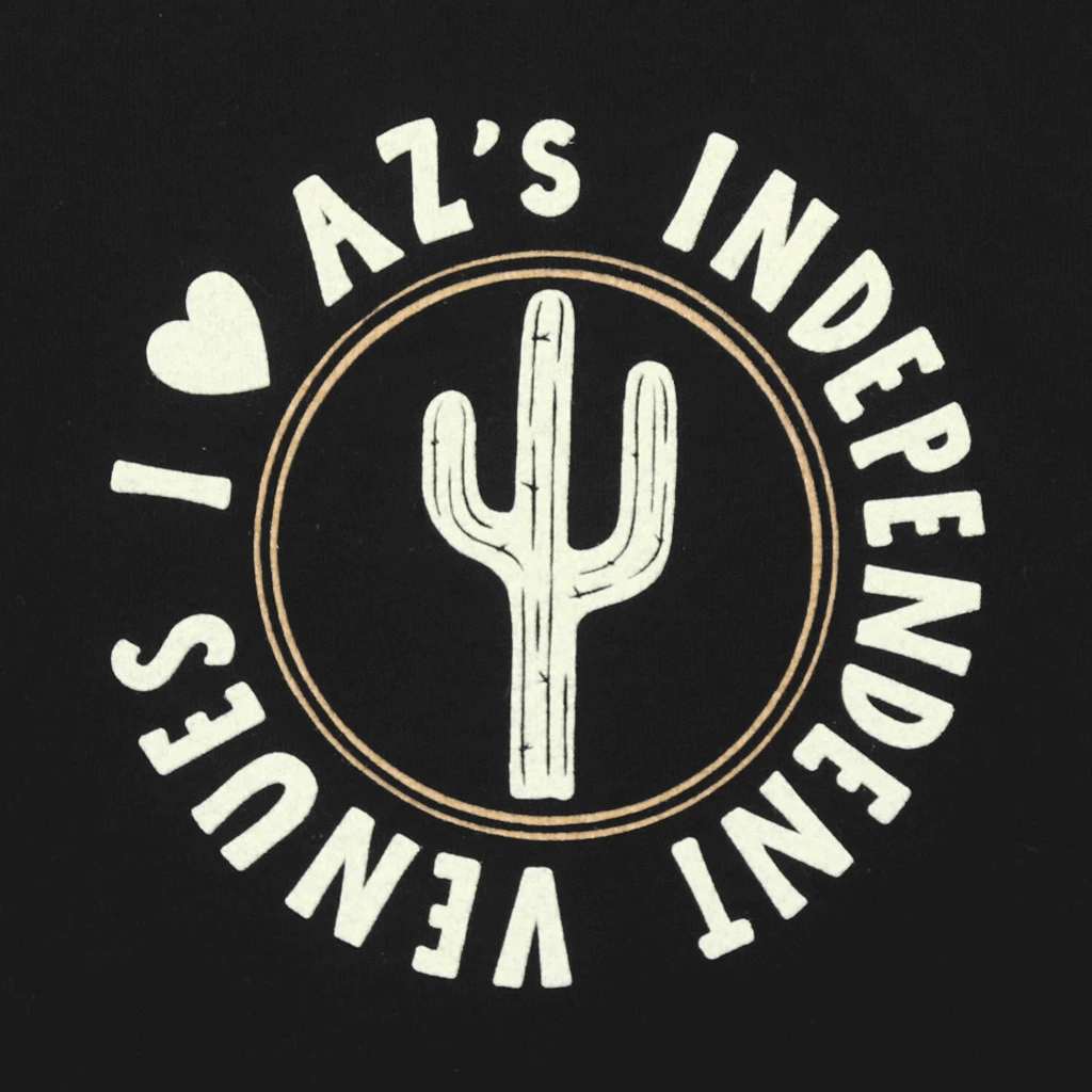 New Merch I Heart AZ's Venues Black T-Shirt 2 New Merch I Heart AZ's Venues Black T-Shirt